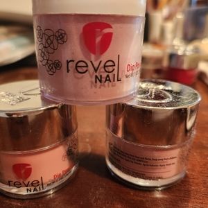 Revel Nail Dip Powder Lot of 3